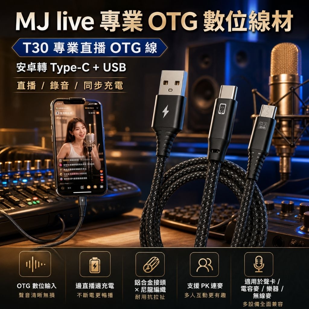 聲卡 OTG 數位直播線|Apple/Android:圖片 3
