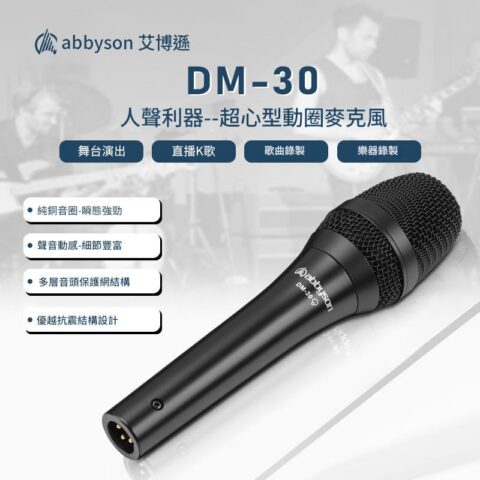 Abbyson DM-30 有線動圈麥克風